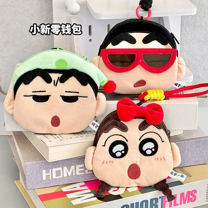 INS New Crayon Shin Chan Creative Earphone Bag Trendy Wallet Anime Bag Pendant Fashion Matching Girl Surprise Holiday Gift