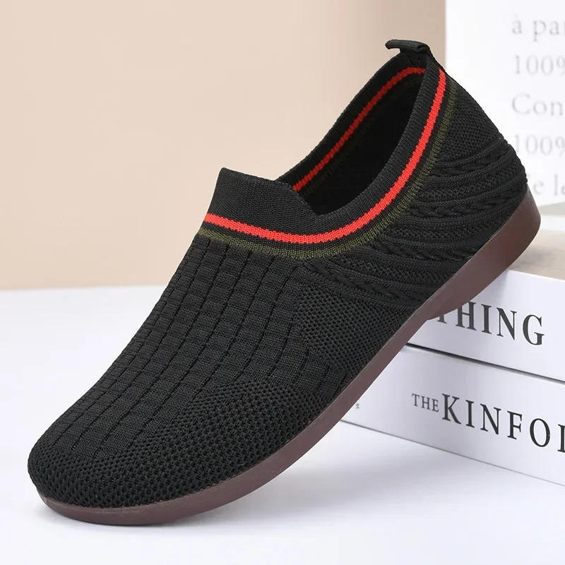 2024 Summer New Bean Shoes fondo morbido da donna comodo fondo piatto Lazy One Step Fashion scarpe singole da donna traspiranti