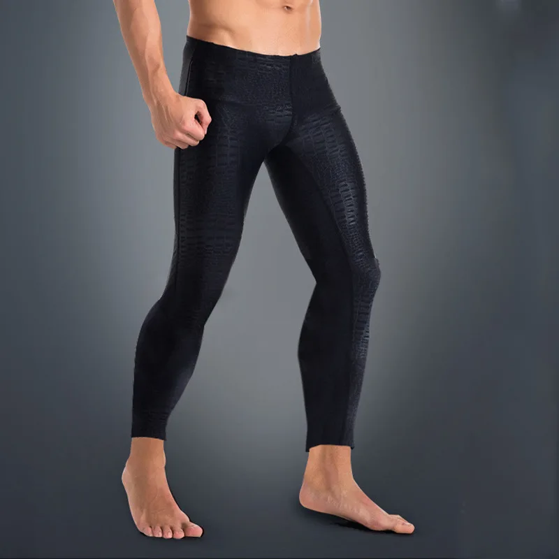 SBART Sharkskin Men Surf Pants Anti-UV Lycra Rashguard Leggings Full Length Yoga Fitness Swim Surf Quick Dry Anti Jellyfish Pant