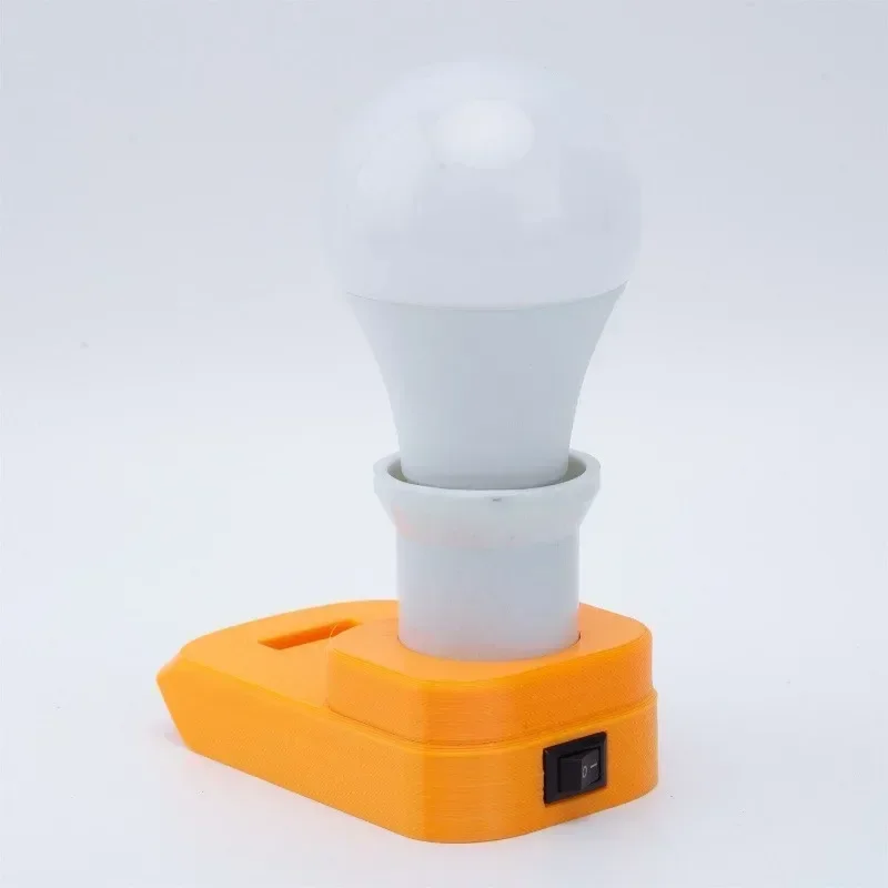 For Dewalt 20V Li-ion Battery  Cordless Portable E27 Bulb Lamp LED Light For Indoor And Outdoor Work Light (Not include battery)