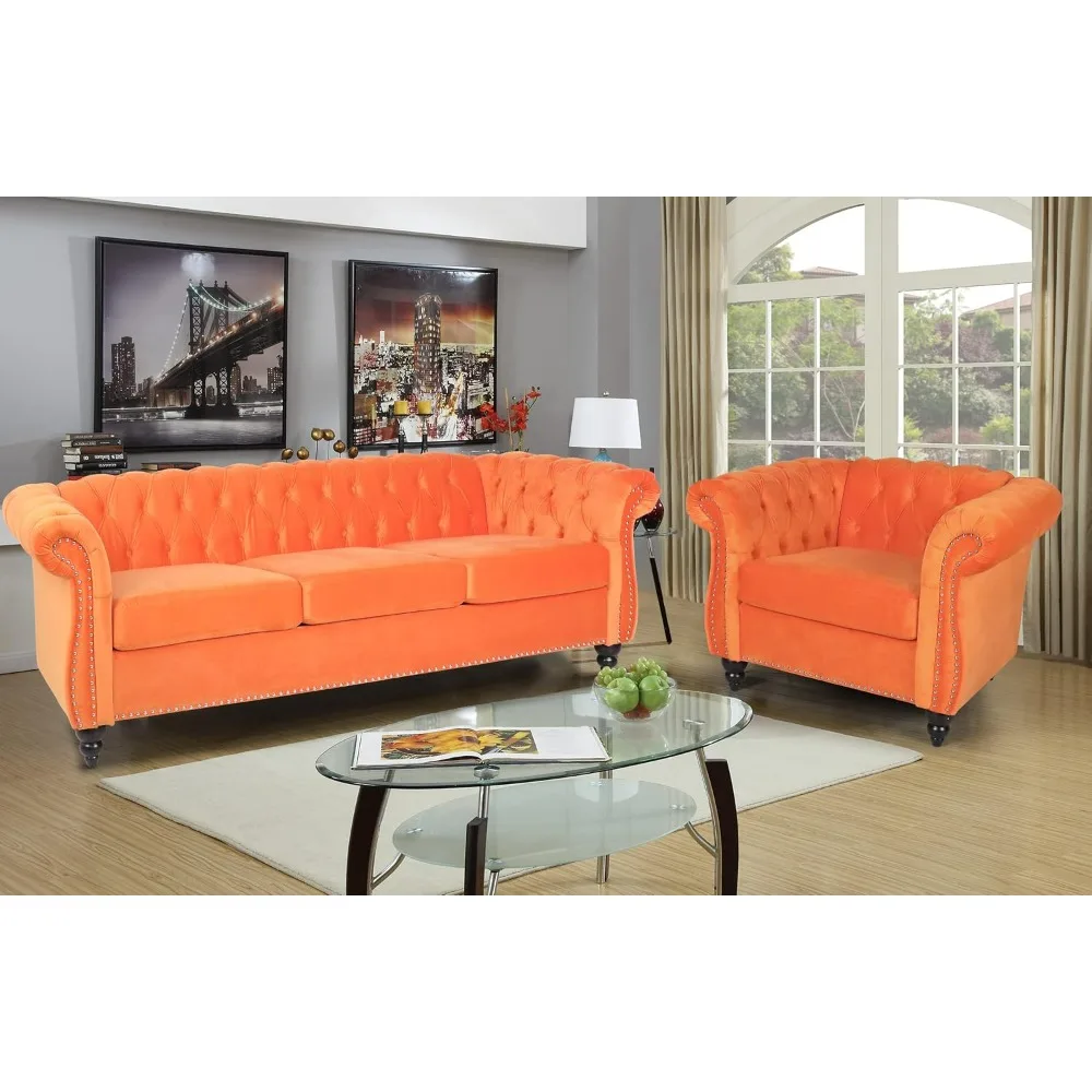 

Couch Sofas Living Room Sofa 2 Pieces of Living Room Furniture Chesterfield Sofa Sets Sofy Do Salon Sectional Chair Rooms Home