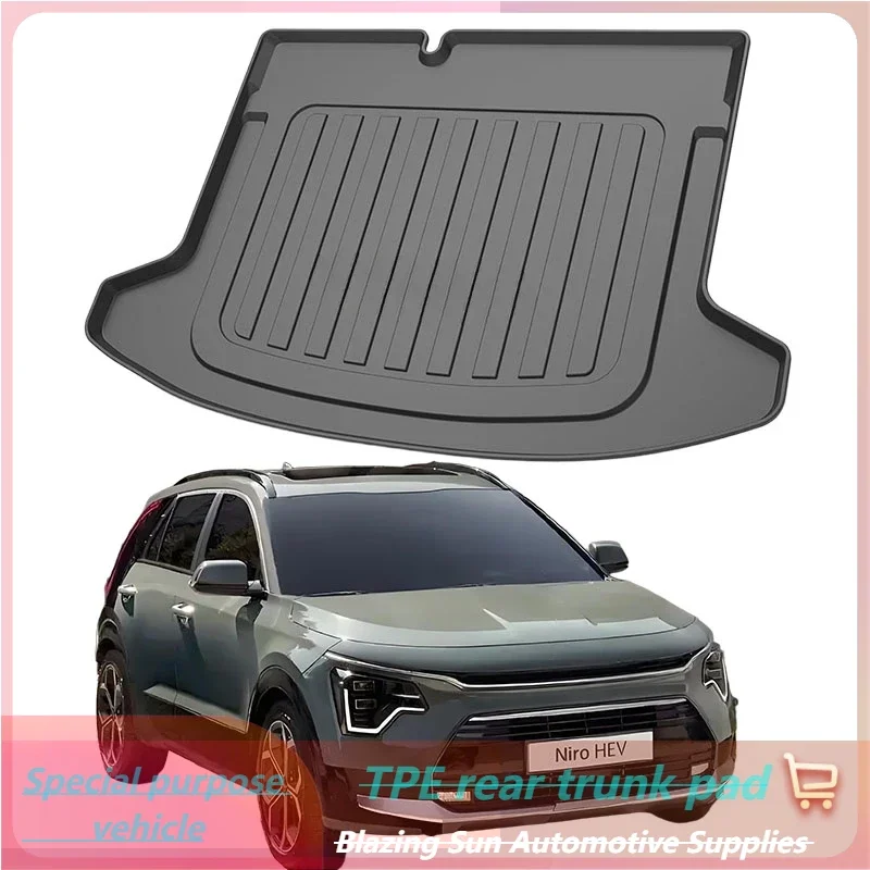 

Car Auto Rear Boot Cargo Liner Tray Trunk Mat Carpet for Kia Niro 2023-2024 Cushion Pad Carpet Pad Anti-dirty Anti-water