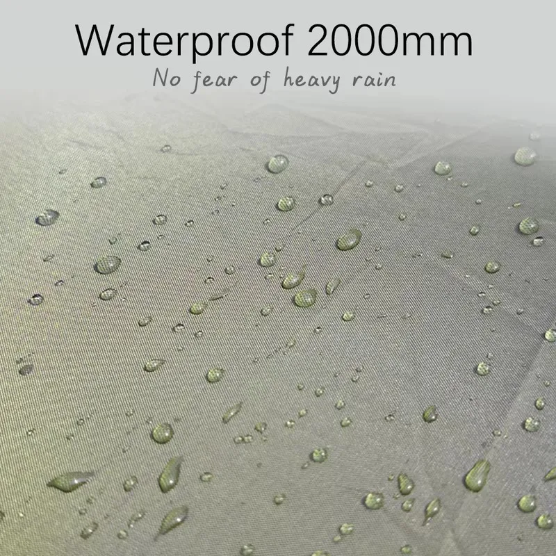 Lona parasol con revestimiento plateado resistente al agua, ideal para acampar al aire libre, hacer barbacoas y picnics. Disponible en varios tamaños, desde 3x3 hasta 4x5.