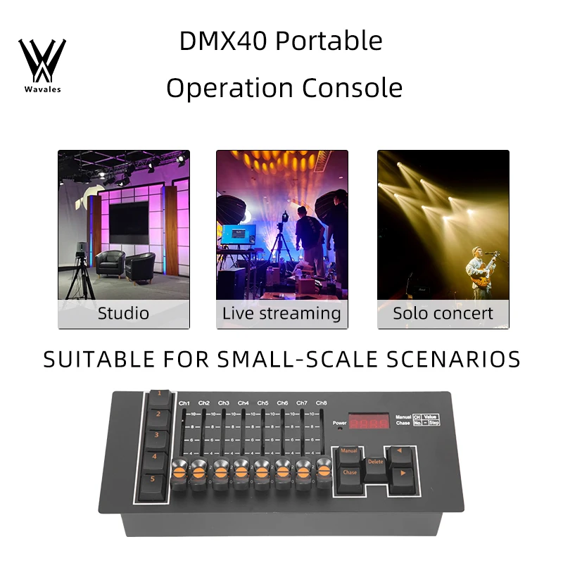 DMX Controller DMX 512 40 Channel Stage DJ Light Controller For Disco Pub Light Controller Console Panel DMX Light Controller