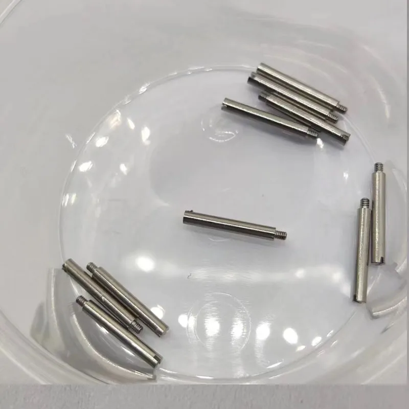 10pcs for Rolex watch straps, screw rods, oyster style log, earring, connecting rod, shaft, watch buckle, 1-shaped screw