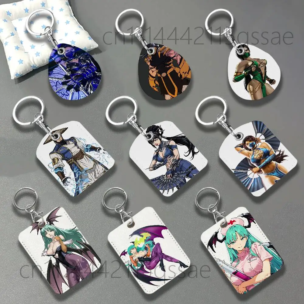 Kitana Johnny Cage Mortal Kombat For AirTag Case Card Sleeve Holder ID Credit Bank Access Keychain For Air Tag Shell