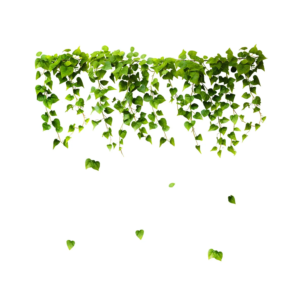 ملصق نافذة إبداعي من أوراق الشجر الخضراء والنباتات لغرفة الأطفال، وديكور المنزل، وملصقات نافذة زجاجية للحديقة