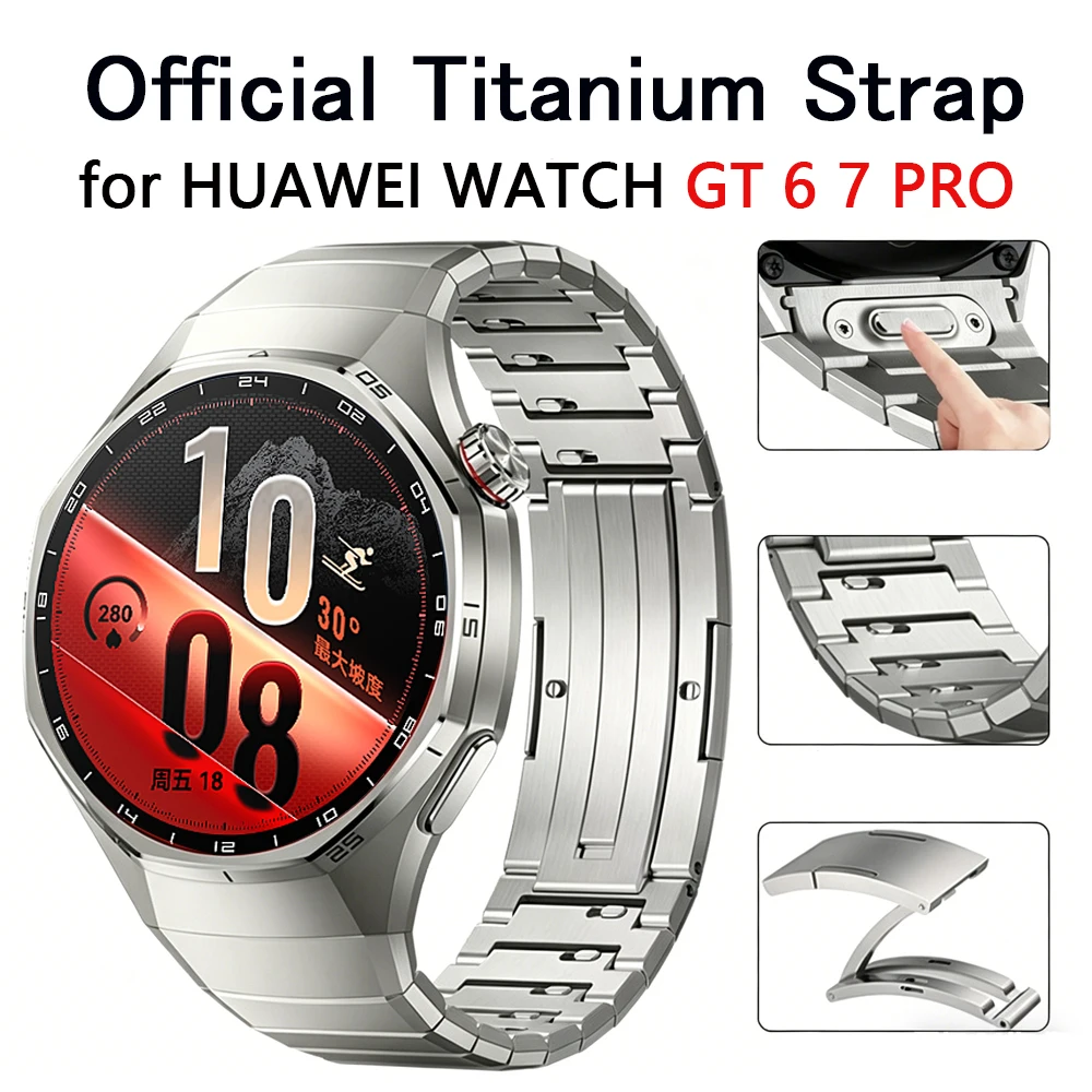Titan Smartwatch Accessories - Originele titanium band voor HUAWEI WATCH
