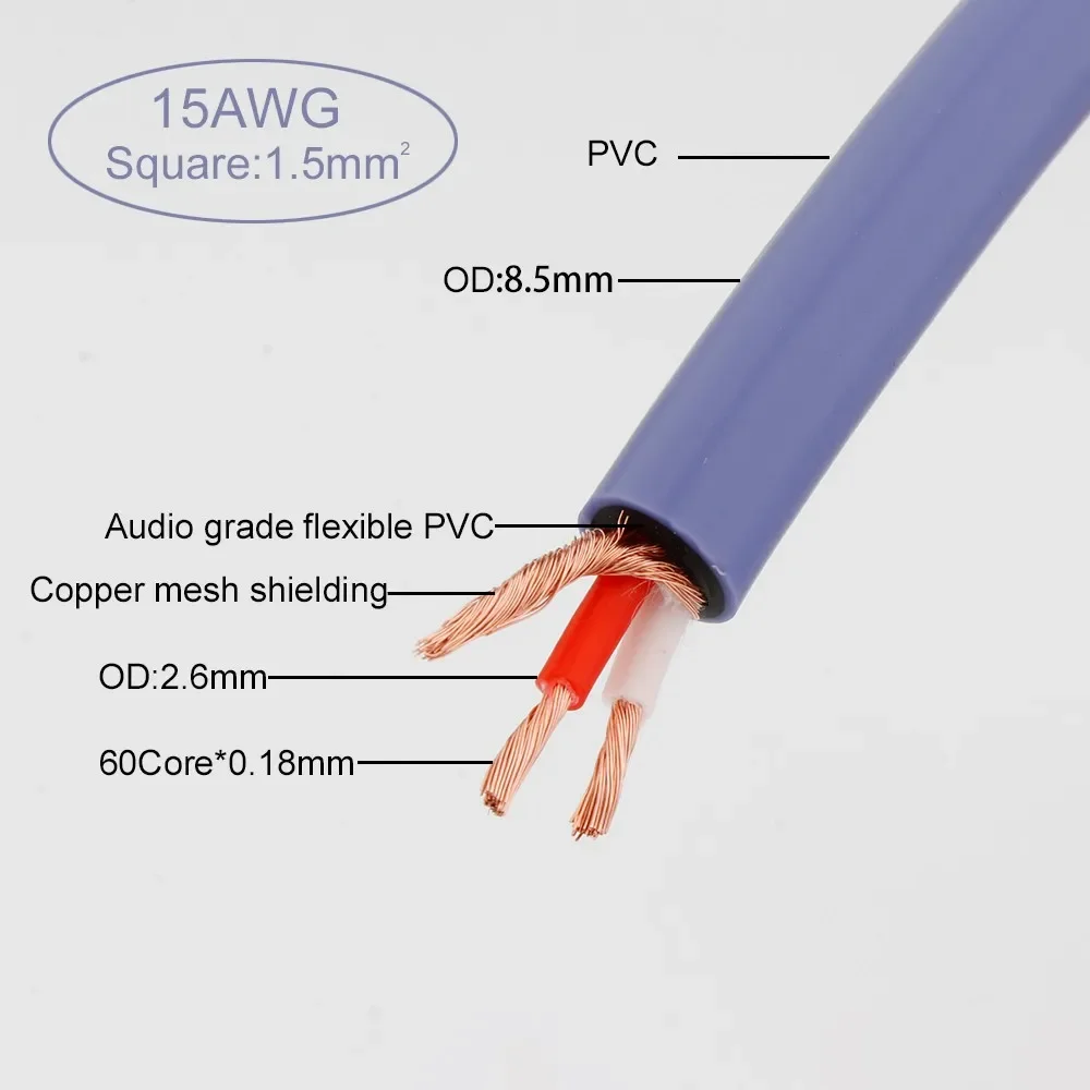 FA-αS22 (Alpha S22) OCC Copper Audio Signal RCA Cable HiFi Balance Interconnect Wire Hi-End Line