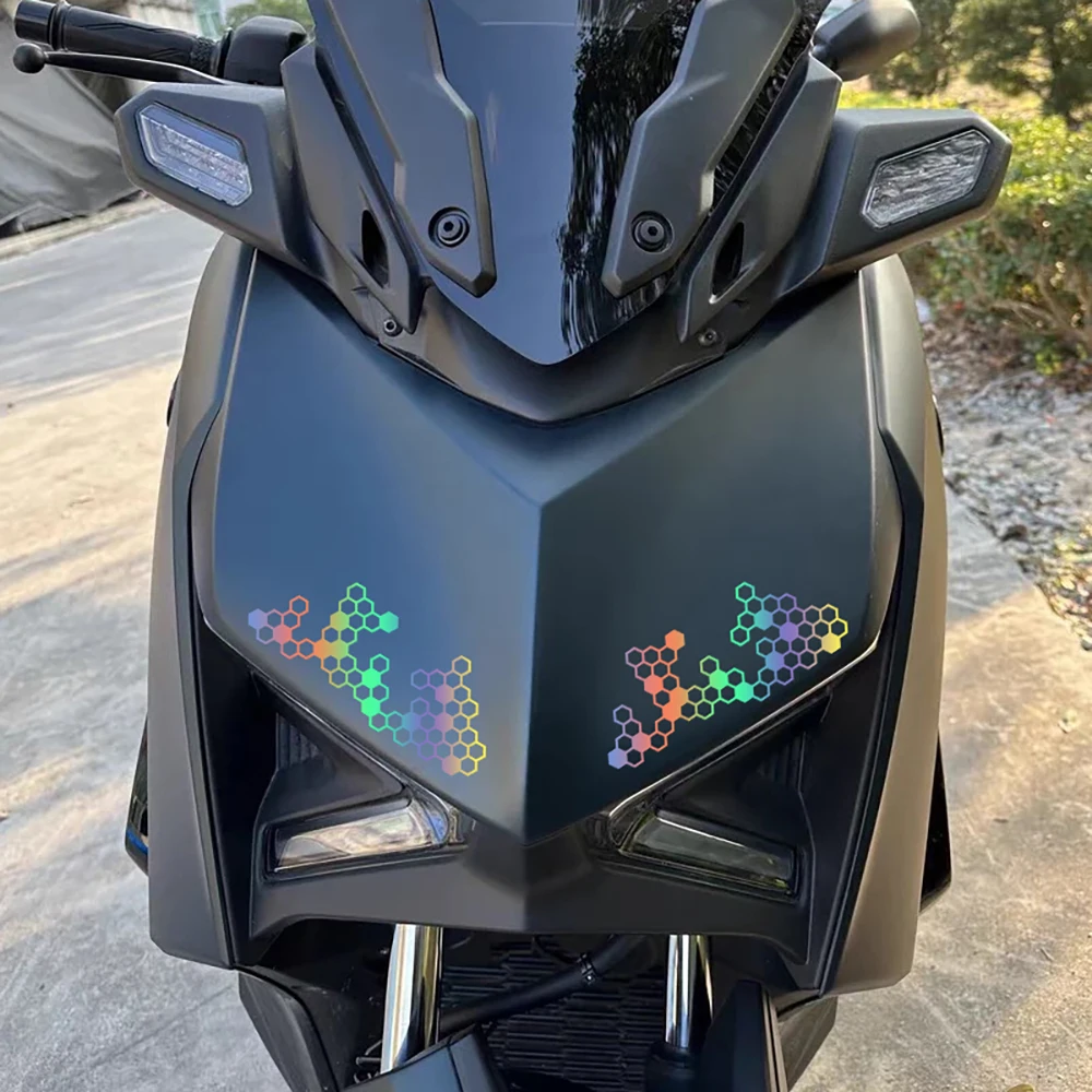 

Honeycomb Gear Motorcycle Stickers for Moto Fairing Fuel Tank Waterproof Racing Helmet Vinyl Decals Motorcycle Accessories