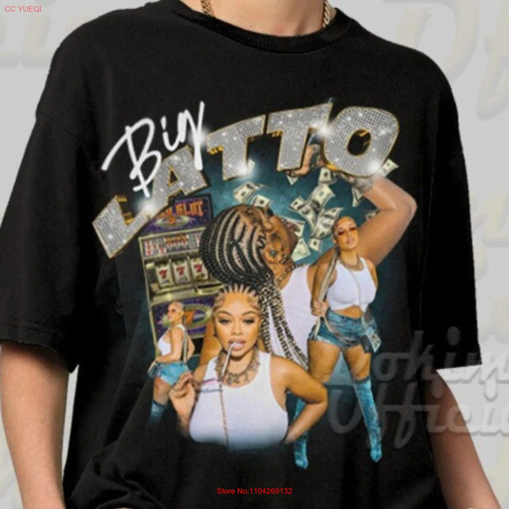 BIG LATTO 90's Vintage Style T shirt tee Merch long or short sleeves