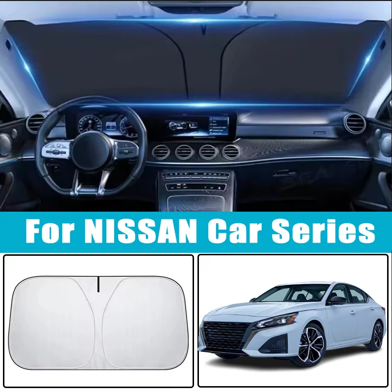 

Car Windshield Sunshades Cover for Nissan Altima Sentra Rogue Pathfinder Versa Maxima 370Z Murano Sun Protection Car Accessories