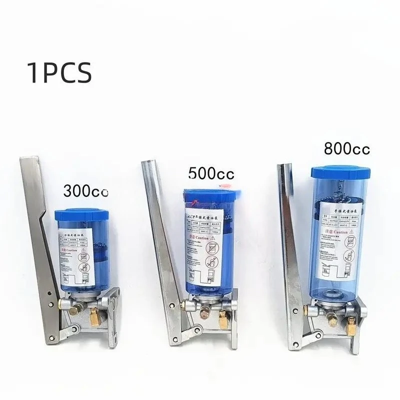 1 Manual Lubricating Oil Pump 300CC To 500CC To 800CC Capacity Manual Oil Injection Pump, Press Type Butter Filling Lubricator