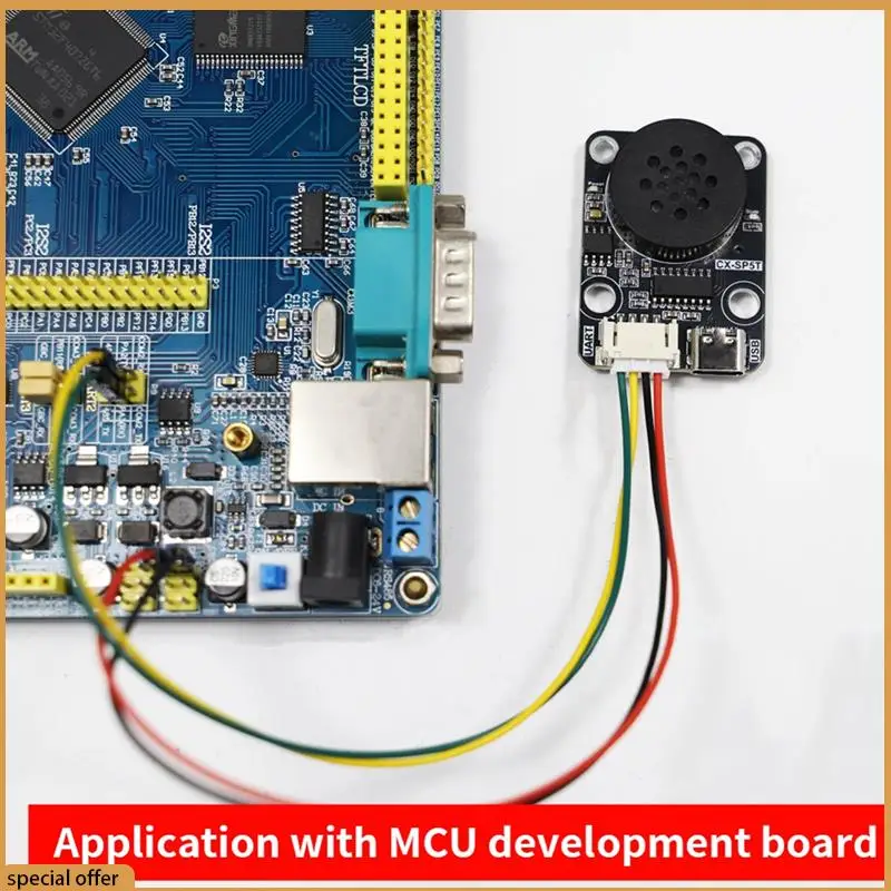 Módulo de reprodução de voz mp3 a68z, módulo reprodutor de voz mp3, transmissão de voz inteligente, compatível com bloco de construção eletrônico, música