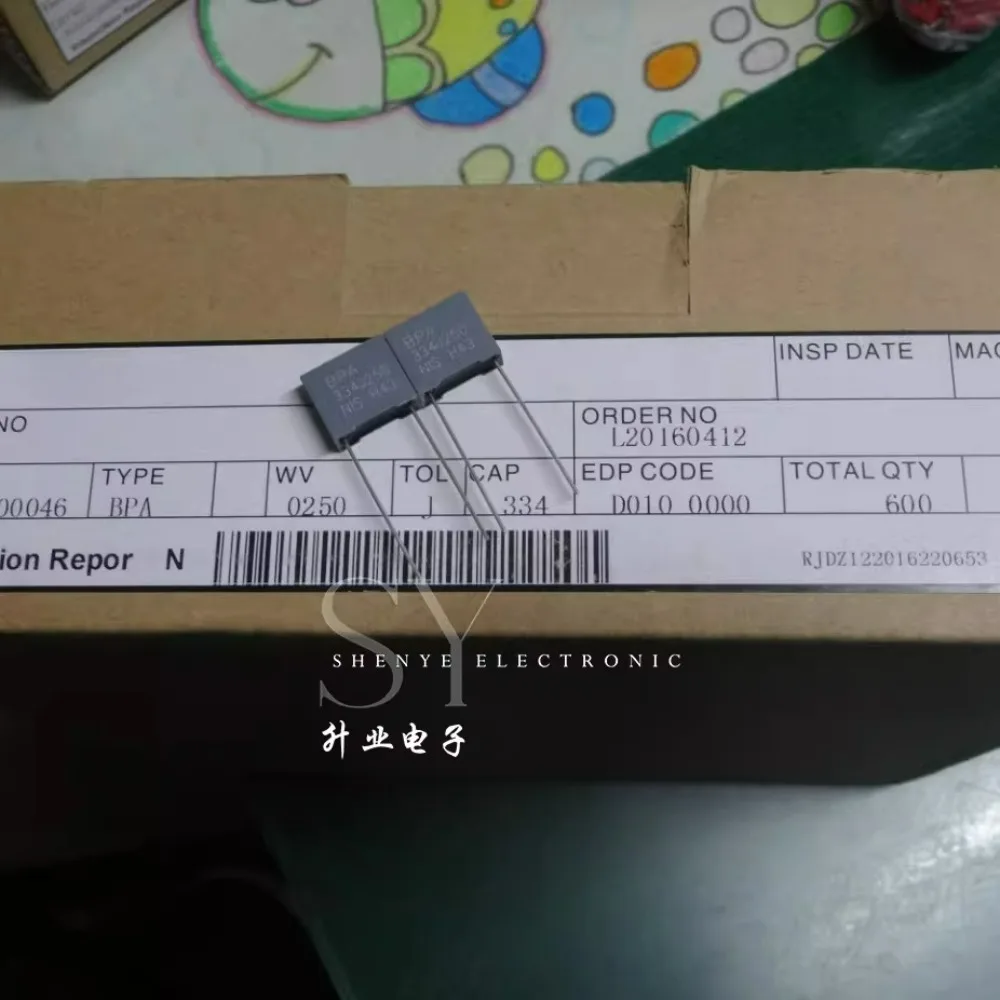 

20pcs/lot 0.33uf/250v 330nf u33 334 Brand new 10mm film capacitor