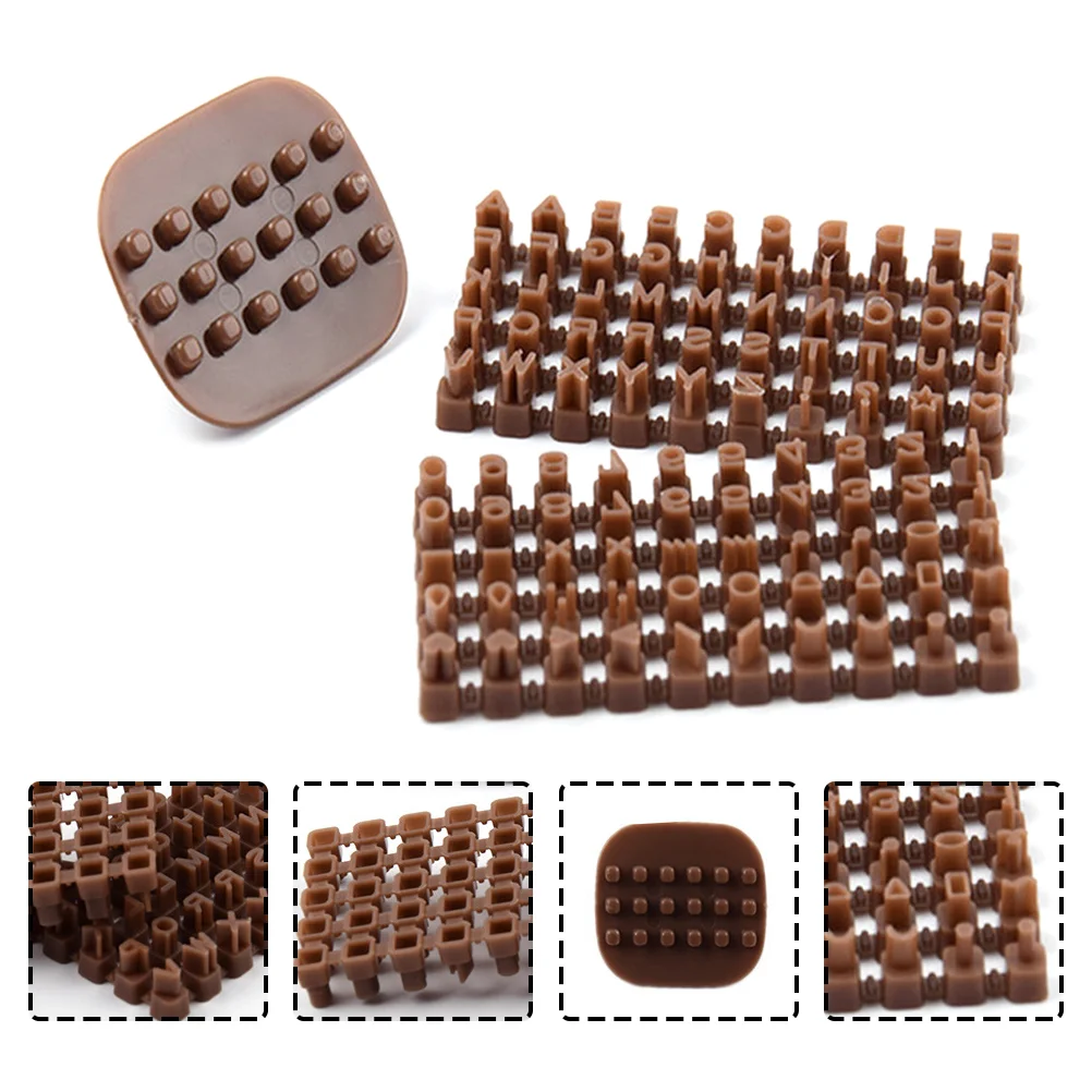 

3 Pcs Polymer Clay Letter Mold Material Alphabet Stamps for Plastic Accessories Decorative Tool Cookie