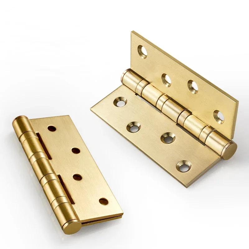 

YM Stainless Steel Mute Door Hinge with 4 Inch Bearings 3mm Thick Heavy Duty Load Bearing for Room Doors Gemel Furniture Hardwar