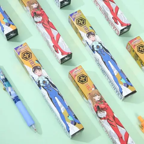EVANGELION Ayanami Rei Gelpenna Anime Kulspetspenna 0,5 mm Svart Bläckpress Skrivpenna Skolbrevpapper Kontorssignaturpennor 10 best sales penna penna evangelion - №1