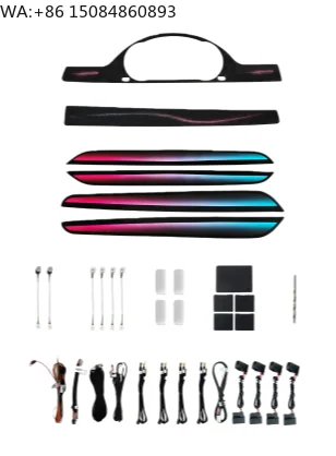 Overseas Version Car Interior Symphony Atmosphere Light Panel Modified Decor Accessories Fit Mid Size Sedan 2012-2018