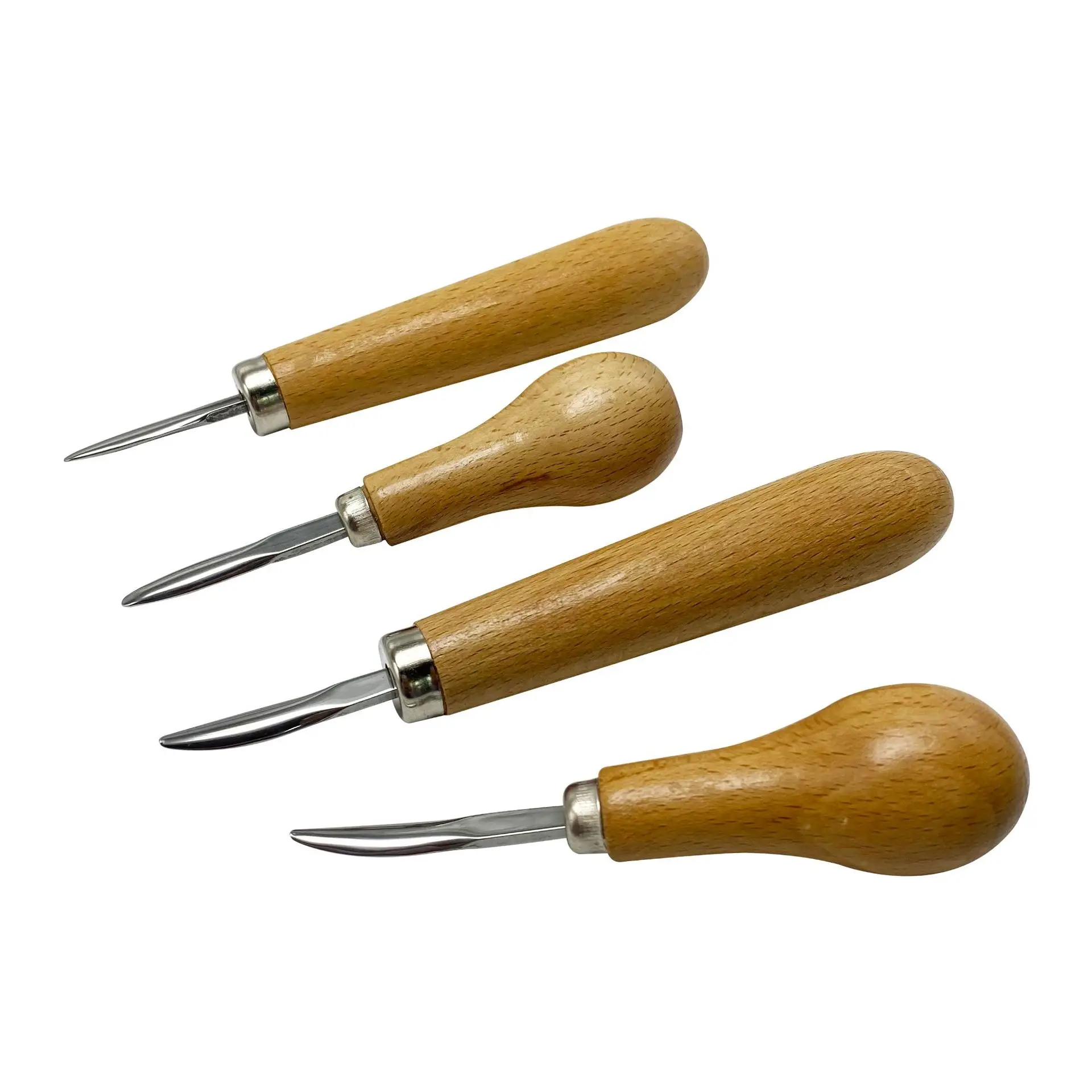 Jewelry Stone Setting Tools Kit - Grooved Prong Pusher Square Bezel Pusher Bezel Roller with Wooden Handle for Jewelry Making