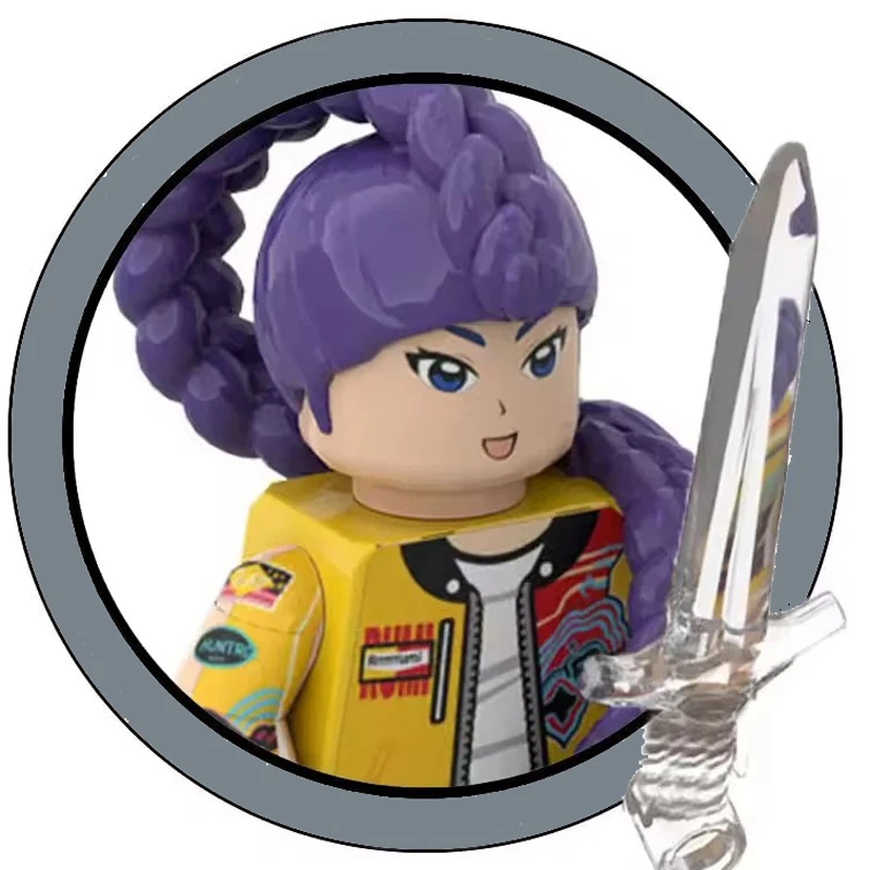 Nouveau Kpop chasseurs de démons Mini figurine blocs de construction jouet périphériques bureau décoration Collection figurines modèle jouet pour enfant