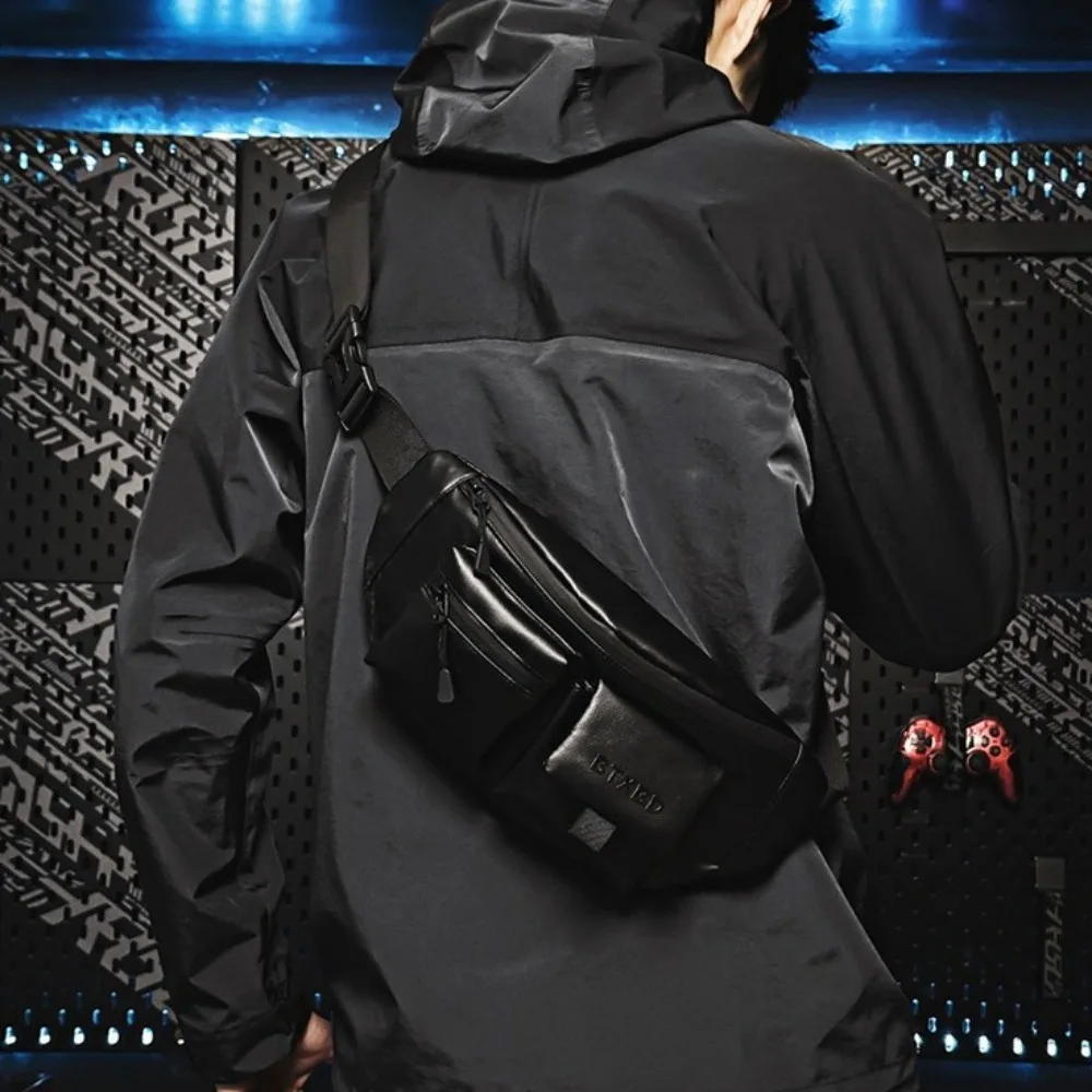 

Simple Multi-function Men Chest Bag Lightweight Large Capacity Running Waist Bags Belt Bag Crossbody Bag Fanny Phone Pack Men