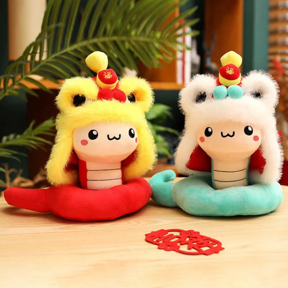 New Year Gift Idea Chinese Zodiacs Snake Plush Toy Set for Year of Snake Spring Festival Decor Mascot Dolls 2025 New Year