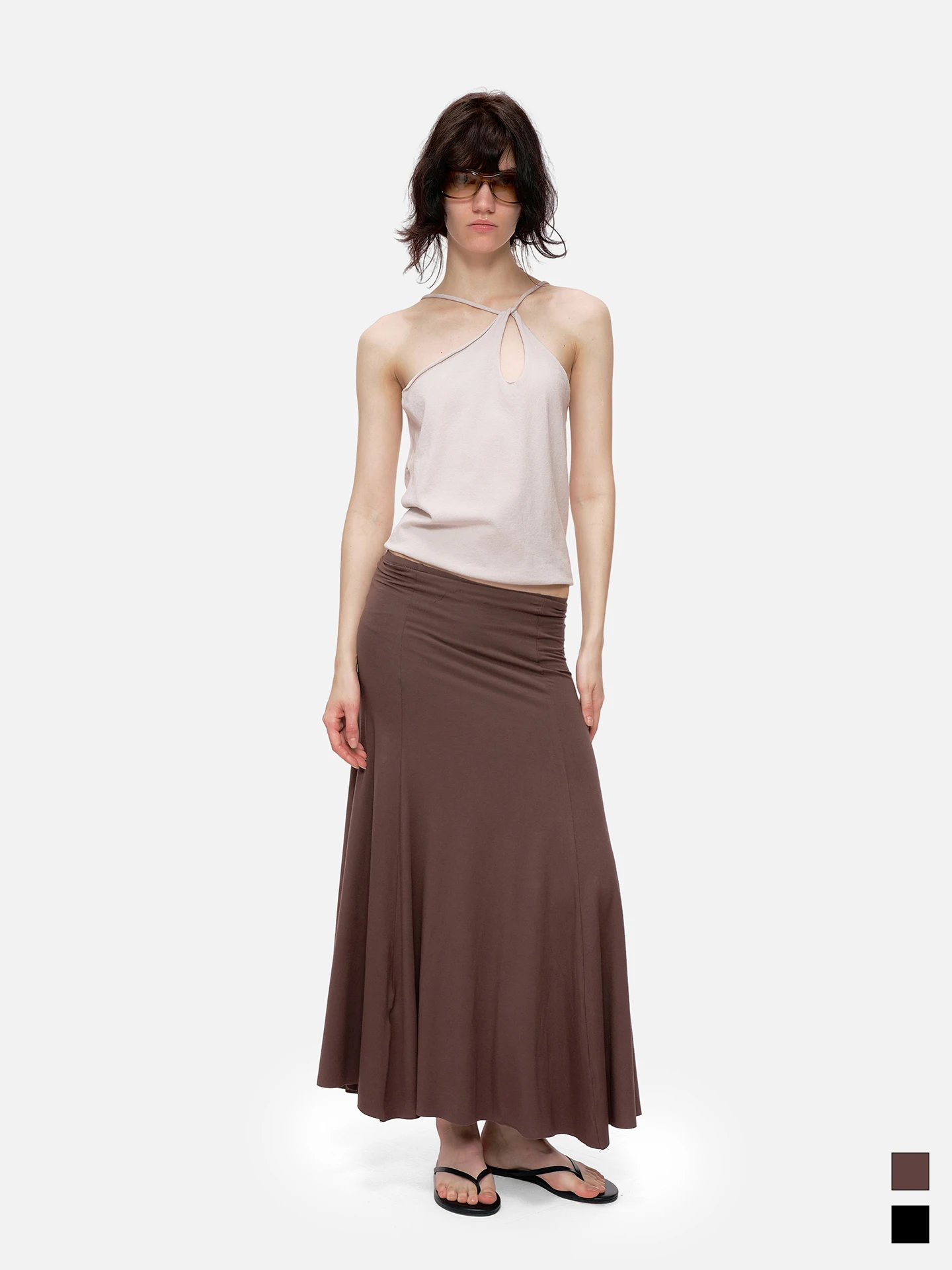 

Удобная юбка-миди с запахом, повседневного свободного кроя, женская модная одежда, легко носить, не нужно слишком сильно обтягивать.