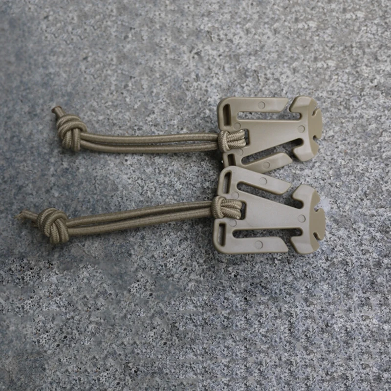 1 قطعة المسيطر التكتيكي سلك مرن شنق مشبك كليب PALS مولي EDC حزام #6