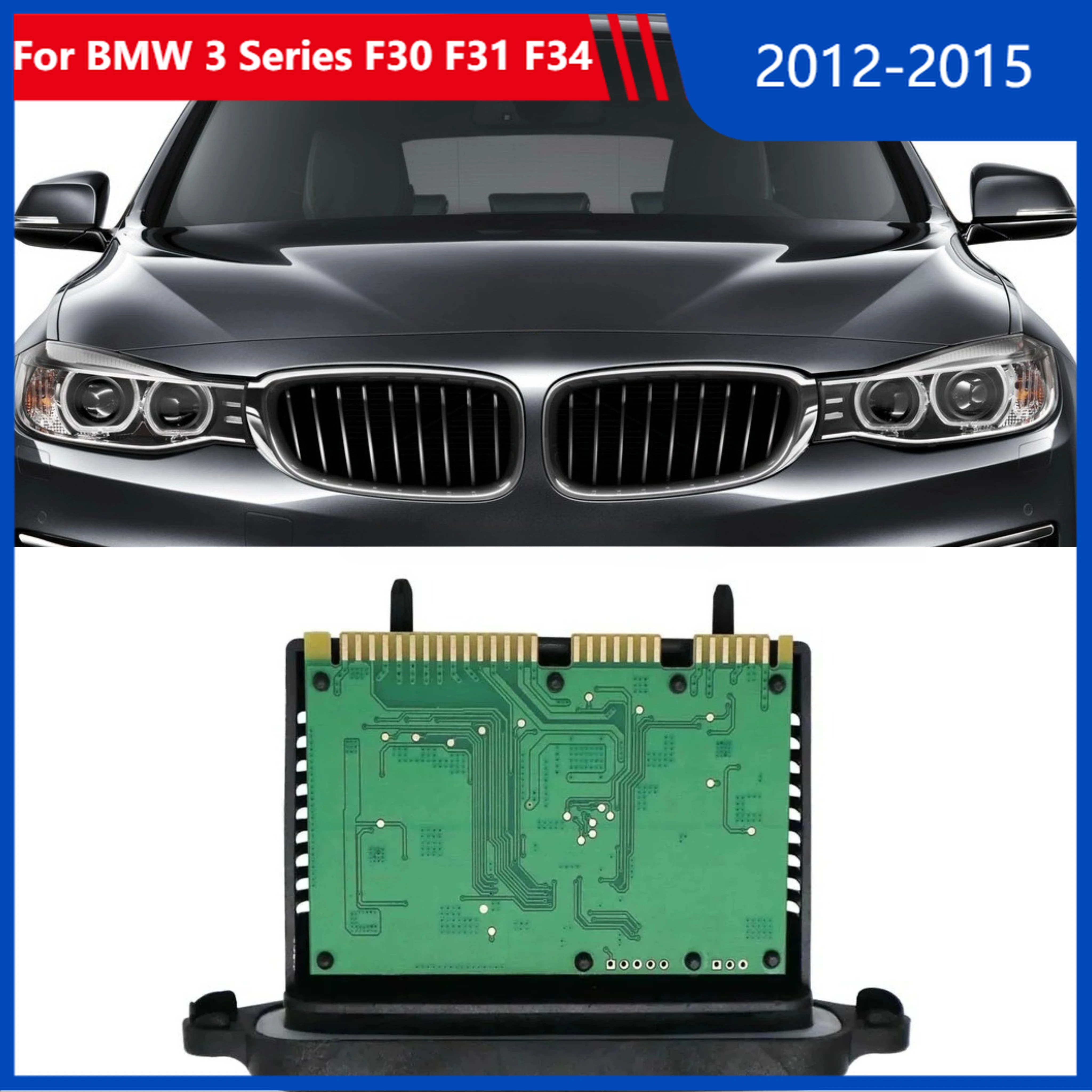 

For BMW 3 Series F30 F31 F34 2012-2015 Xenon TMS Headlight Driver Module Control LED Unit Without AHL OE 63117316147 low-spec