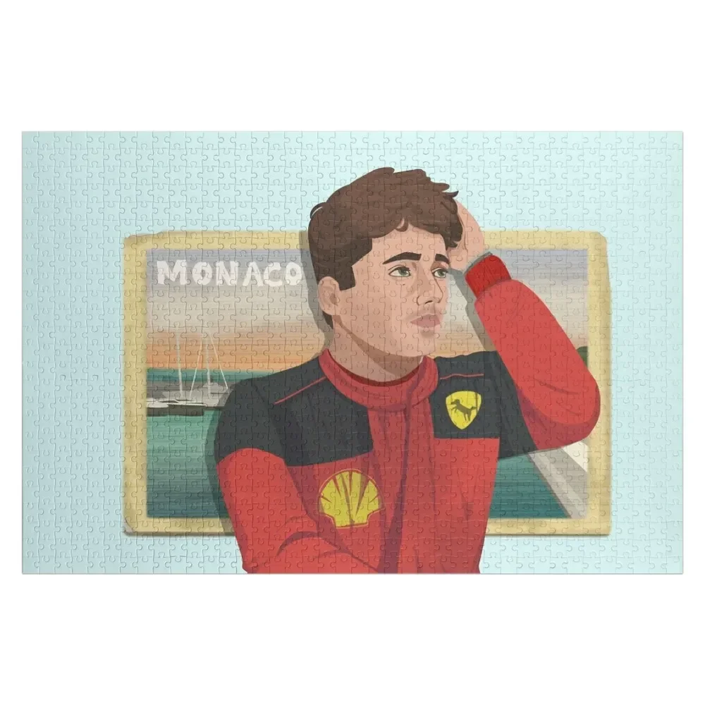 

Charles Leclerc old Monaco postcard Jigsaw Puzzle Diorama Accessories Custom Gifts Puzzle