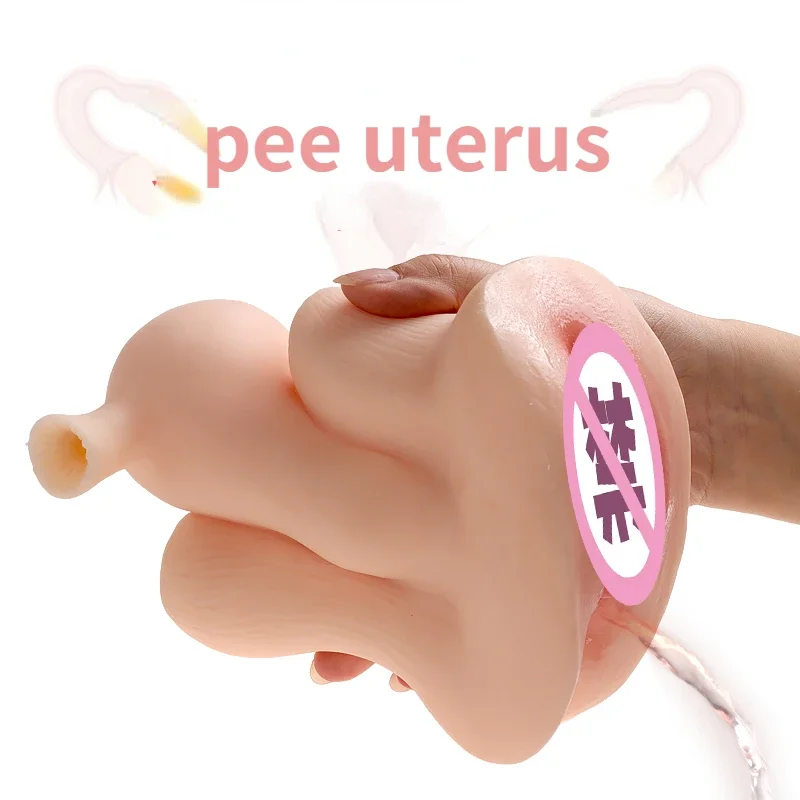 Male Masturbator Human Simulation Vagina Sex Toys Adult Products for women pussy Uterus bladder pee toy for pocket pussy hidden