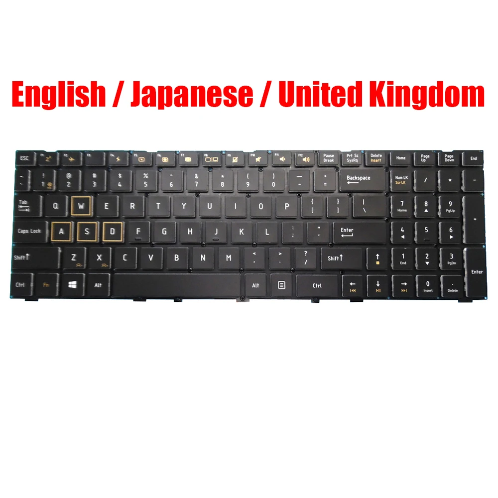 

US UK JP Keyboard 0KN1-0H2US22 MP-13H83USJ5284 0KN1-0H4UK12 MP-13H86GBJ5282 0KN1-0H4JP22 MP-13H86J0J5285 Japanese Backlit New