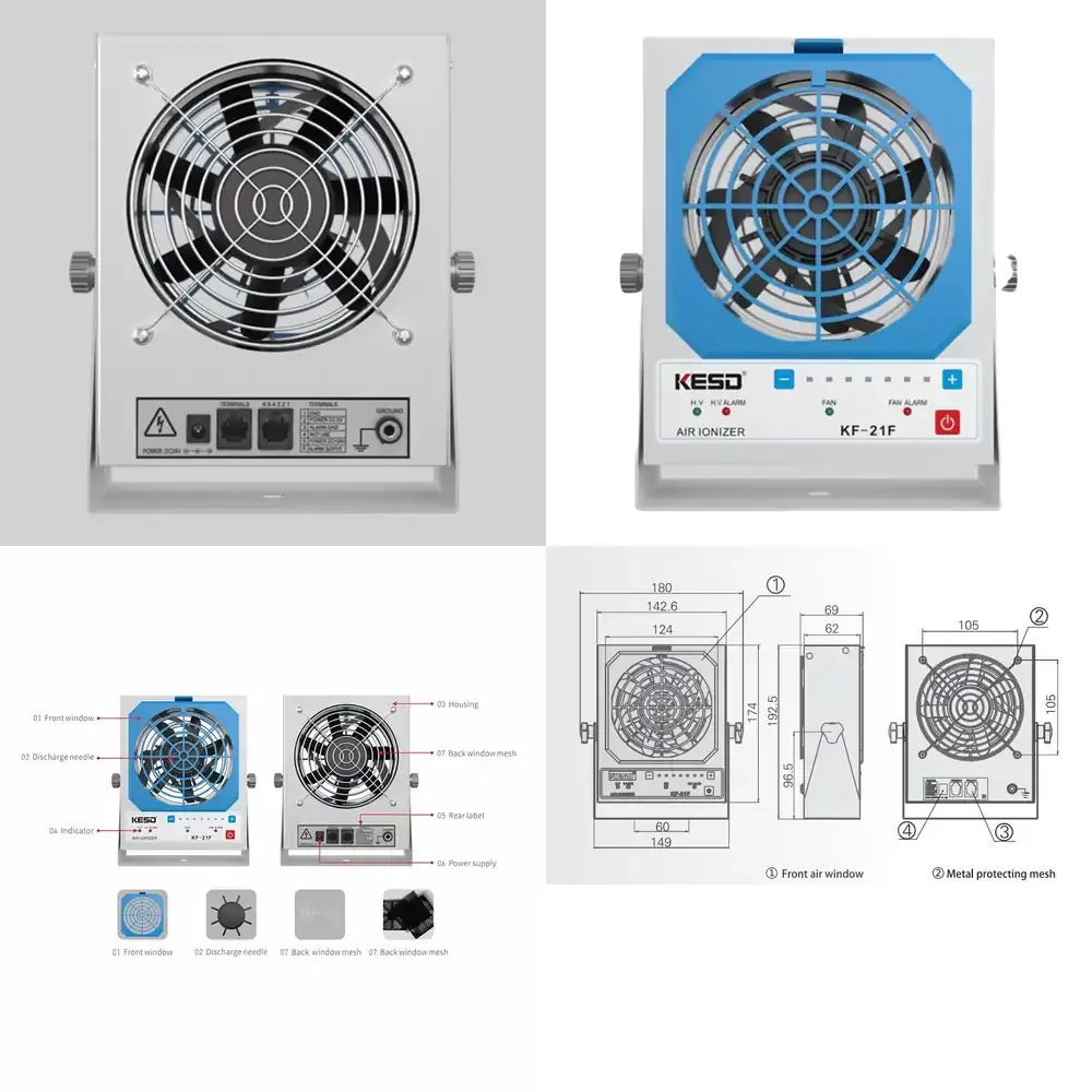 

KF-21F for Deionizing ESD Air Blower for Cleanroom Electrostatic Eliminator Ionizer Fan for Electronics