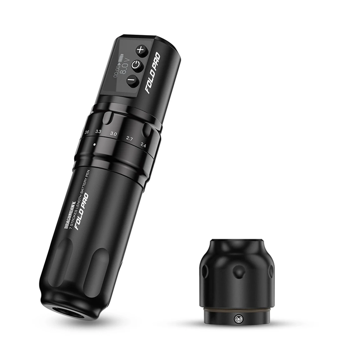 Dragonhawk Fold Pro ワイヤレスタトゥーマシン 7段階ストローク