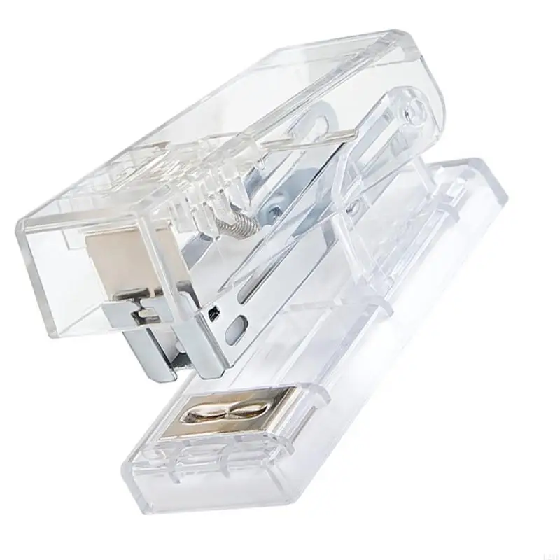 2025 ใหม่ Clear Ministapler พร้อม 1,000pcs 6/26 Staple 10 แผ่นความจุสำหรับโรงเรียนสำนักงาน