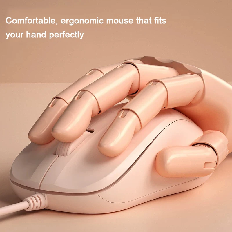 Wired Silent Mouse USB Accord With Ergonomic Cute Mice For PC Business Desktop Computer USB External Notebook Office Mouse