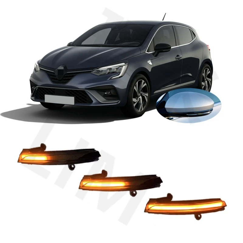 Suitable for Renault Clio V MK5 2019 2020 2021 2022 2023 Dynamic LED Blinker Indicator Mirror Turn Light Signal Repeater