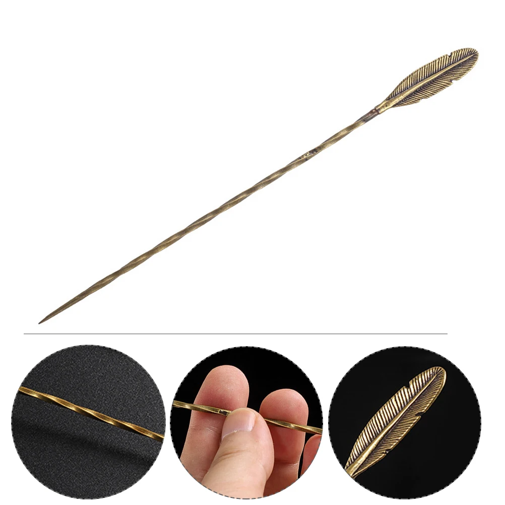 

Cigar Pass Needle Draw Tool Retro Practical Small Light Weight Easy Grip Accurate Puncture Cigar Pick Drill Dredge Enhancer