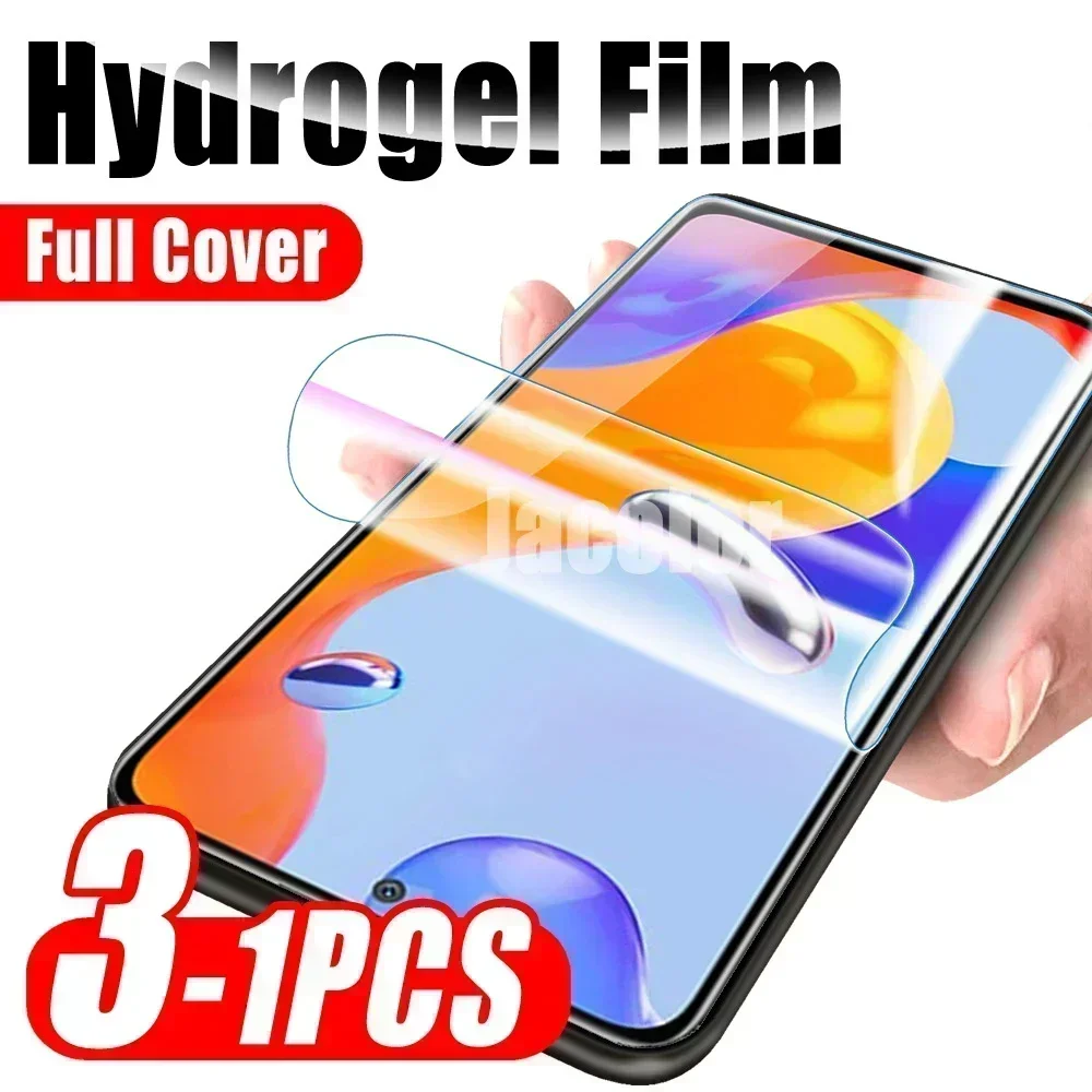 1-3PCS Hydrogel Protector For Xiaomi Redmi Note 11 Pro 4G/5G 11E 11S 11T 10 10S 10T 9 9S Screen Film (Not Glass) Gel Protector