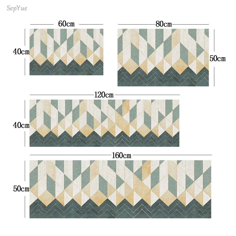 Kitchen Mat Carpet for Floor Home Entrance Doormat Bedroom Living Room Decor Bedside Rug Hallway Balcony Bathroom Anti-Slip Mat