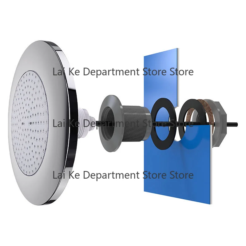 LED pool fountain wall light with epoxy resin, RGB color changing, 120° beam angle, CE certified, RGBW dimmable underwater light
