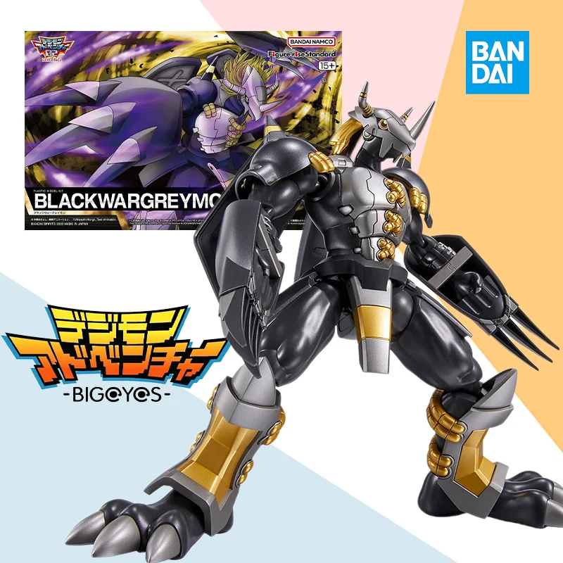 Bandai Figure-rise Standard FRS Digimon Adventure balck WARGREYMON pvc Anime model kit Assembly original box toy gift for kids