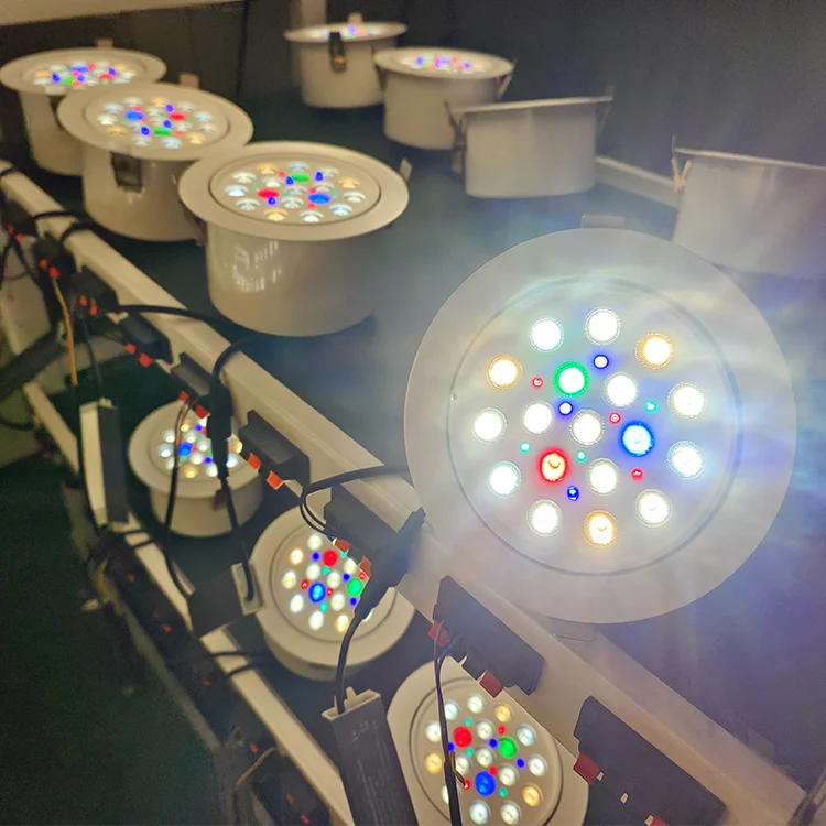 Ultra-Thin LED Recessed Down Light for Jewelry Shop Modern Design Style with Rotating Lights Aluminum Lamp Body for Indoor Use