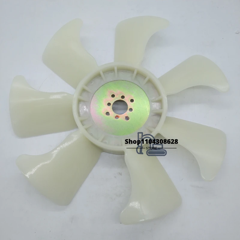 Engine Fan Blade For Kubota Excavator U15/20 D722/D1105/V1505  Outer Diameter 380mm 4 Holes 7 Blades