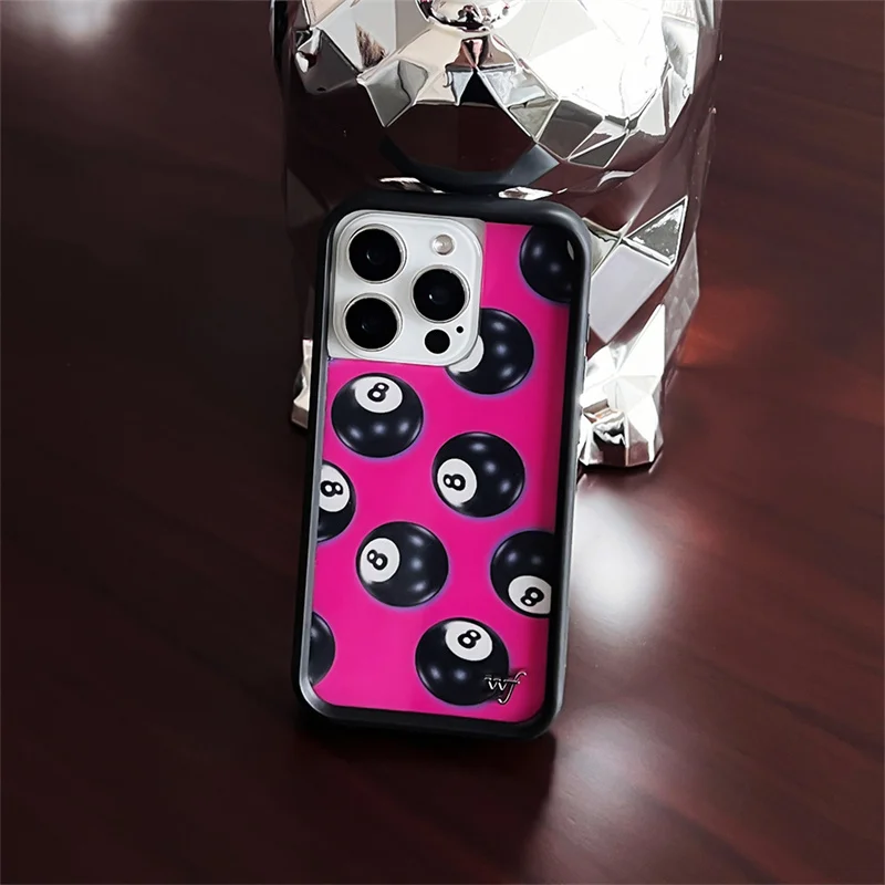 Wildflower 3D Girls high heels Grid Phone Case for iPhone 17 16 15 14 13 12 Pro Max Plus Checkered pattern Cute Cartoon Cover