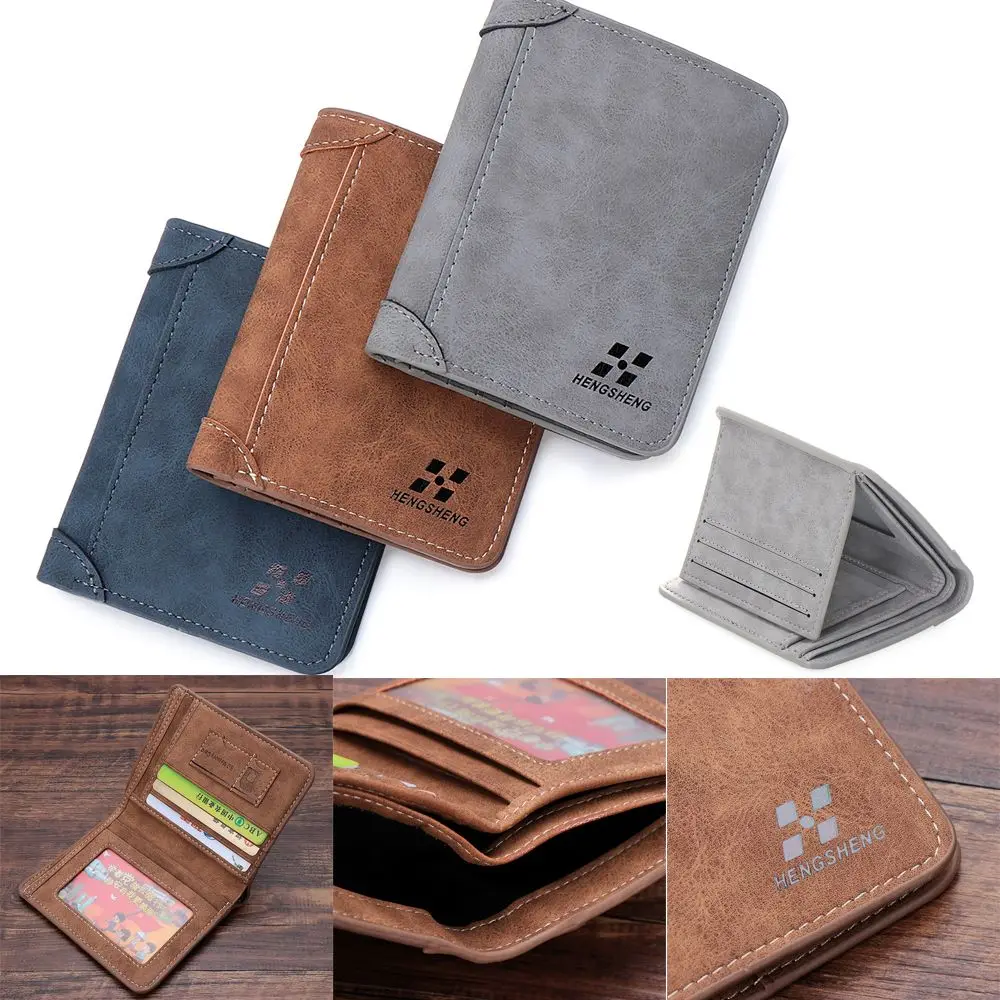 

Soft Credit Bifold ID Card Holder Zipper Purse Coins Pocket Money Clip Leather Wallet