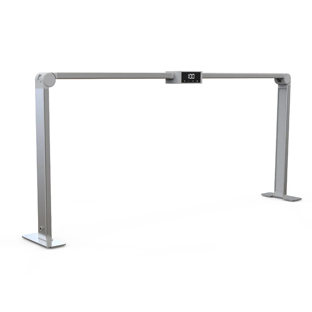 

36W Square LED Nail Desk Lamp Foldable Nail Light Eyelash Extension 33 Inch 3000-6000K Dimmable Half Moon Manicure Table Light