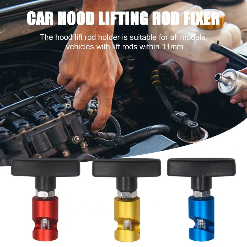 Car Engine Lift Rod Retainer Automotive Hood Lift Rod Support Clamp Detachable Hood Support Fixer Vehicle Hood Safety Tool