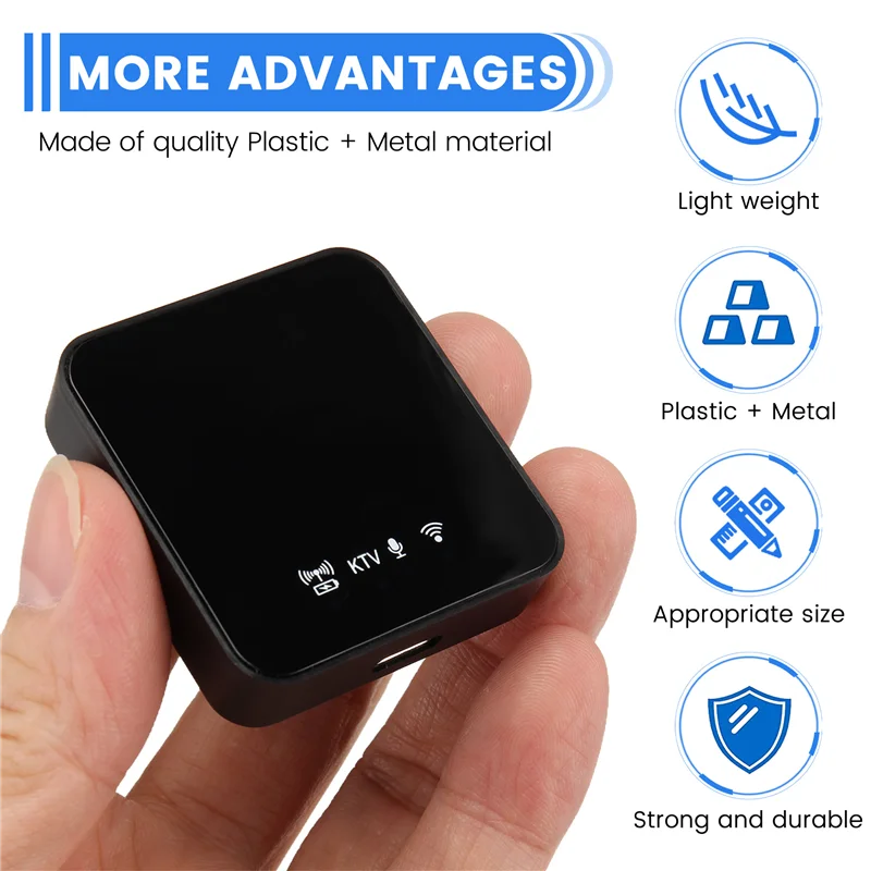 CJSD-Mini Mic Wireless Lavalier Microphone Wireless Noise Canceling Mic For Type-C Port + Adapter For Mobile Live Streamin